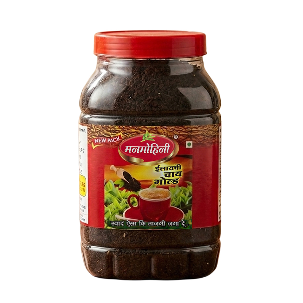 Manmohini Elaichi Tea Gold 1kg Mega Jar